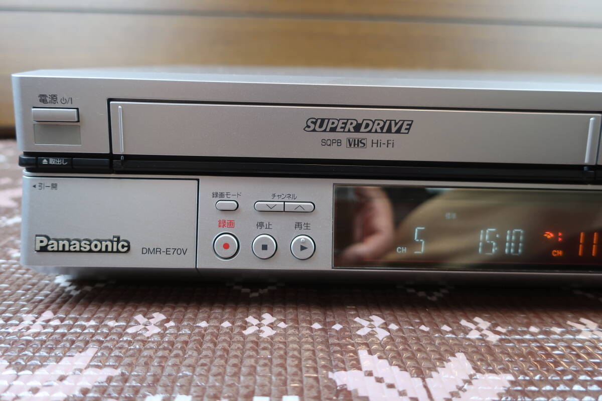 ●HS/　　　Panasonic パナソニック DVDレコーダー VHSビデオデッキ DMR-E70V 2003年製 プレーヤー