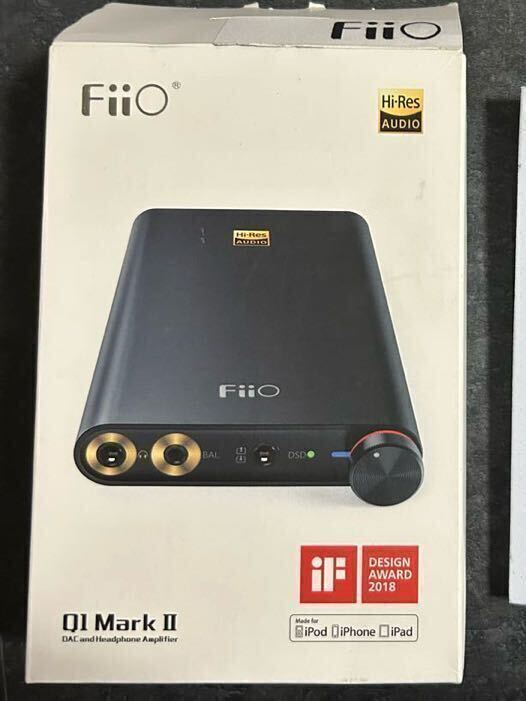 FiiO Q1 Mark II DSD DAC＆アンプ ウォークマンWMポートケーブル付きの画像1