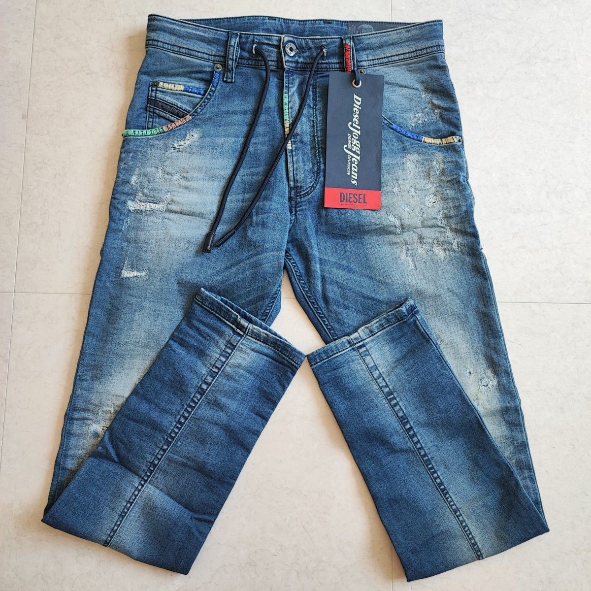 極美品 DIESEL W２６ ディーゼル ジョグ JOGG JEANS デニム ジーンズ KROOLEY 0680Y 送料込み