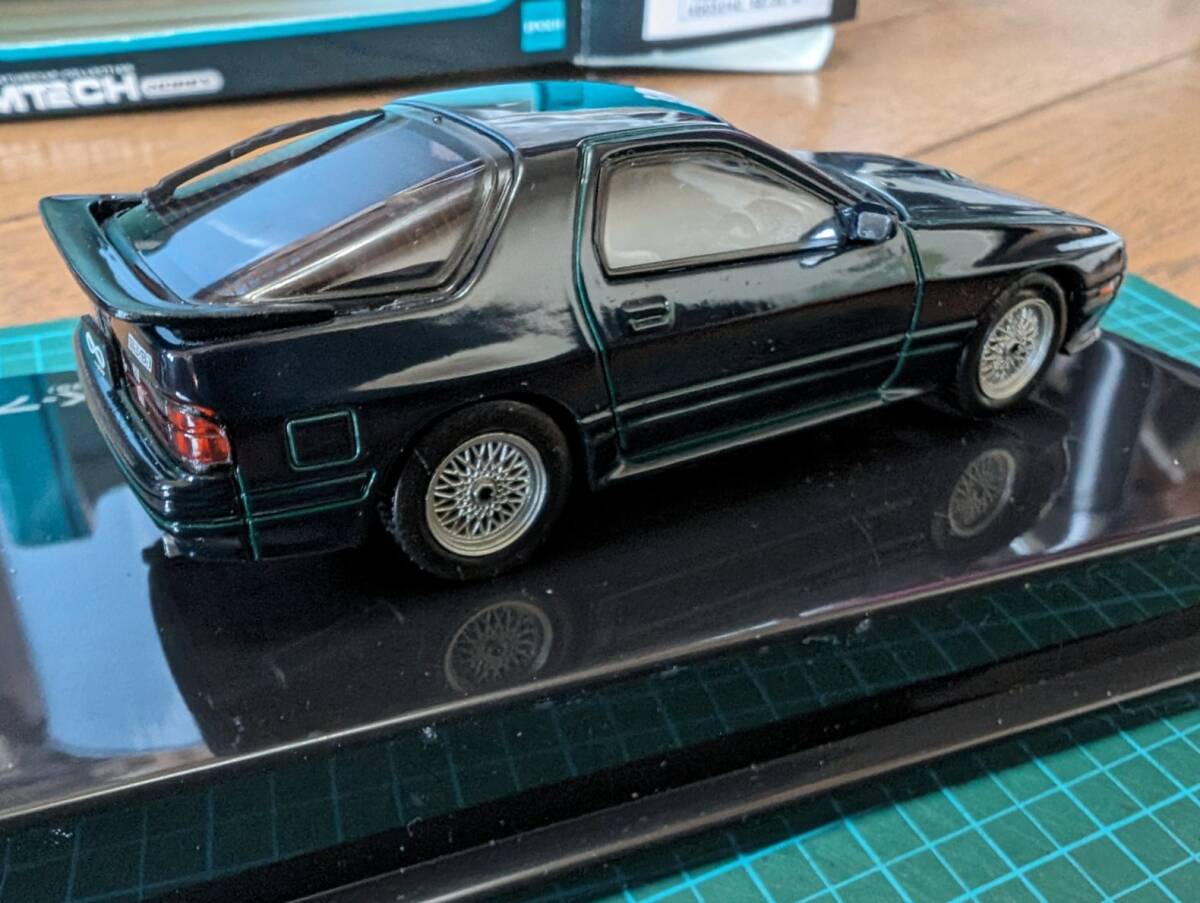 絶版!! M TECH 1/43 マツダ・サバンナRX-7 (FC3S) 　グリーン_画像3