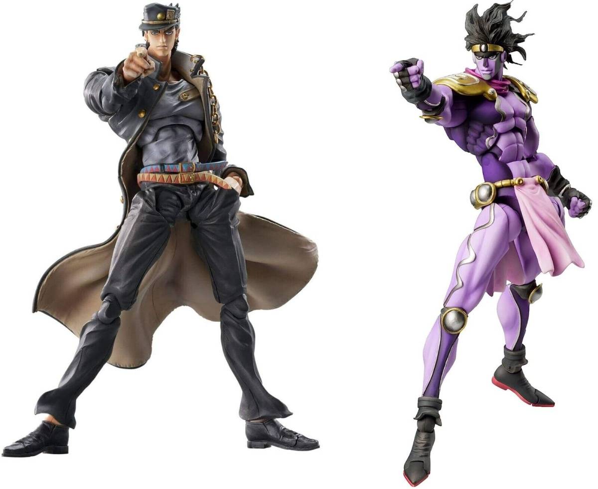  super image moveable JoJo's Bizarre Adventure no. 3 part Kujo Jotaro Ver.1.5 Star platinum * Sard two point set PVC&ABS& nylon figure metikos