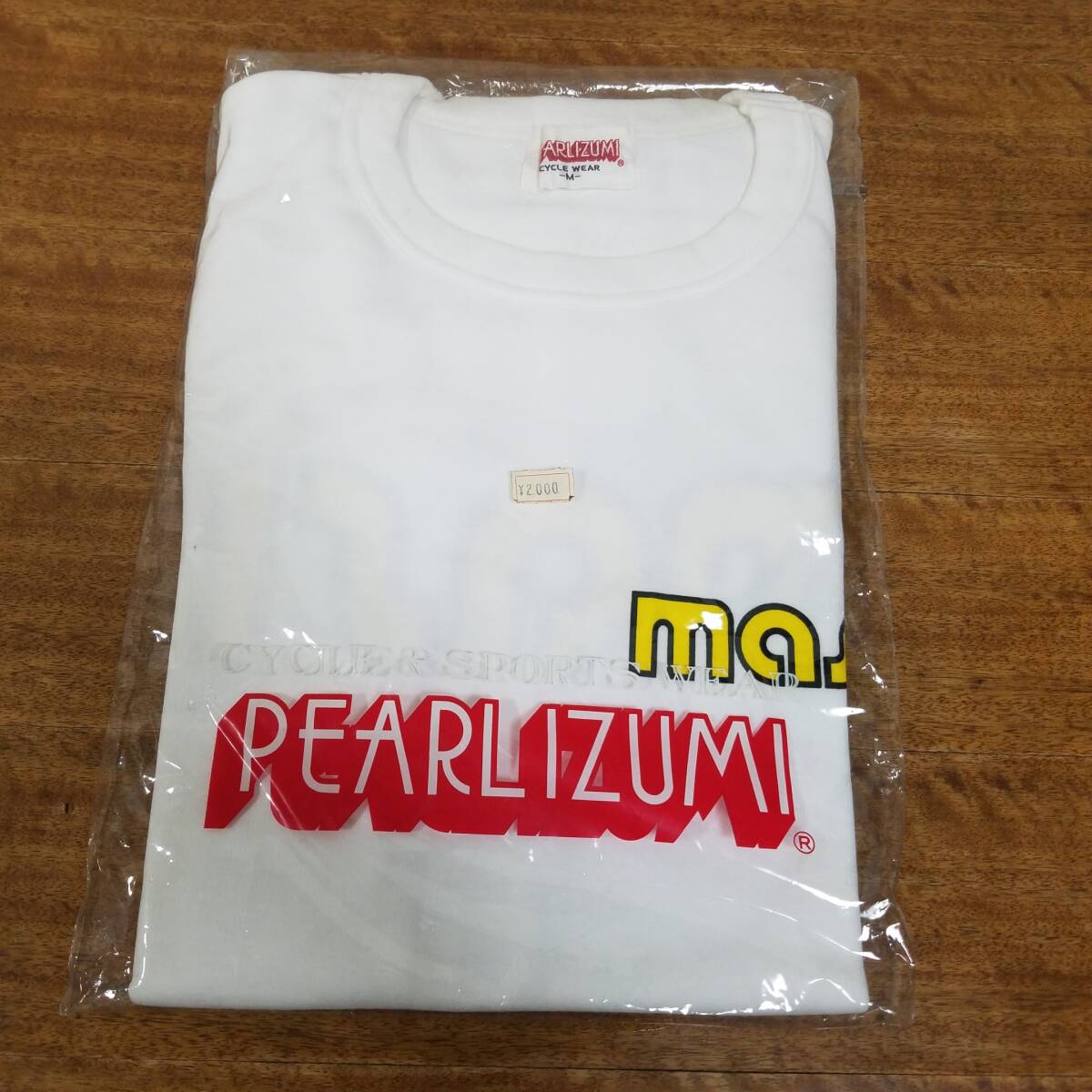 masi Tシャツ(М)　MADE IN JAPAN PEARL IZUMI CYCLE WEAR 　New Old Stock (NOS) 未使用品 ビンテージ_画像3
