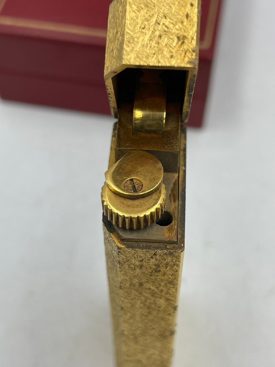 Cartier カルティエ ゴールドカラー ガスライター 五角形 ペンタゴン 動作保証なし m24421-2の画像5