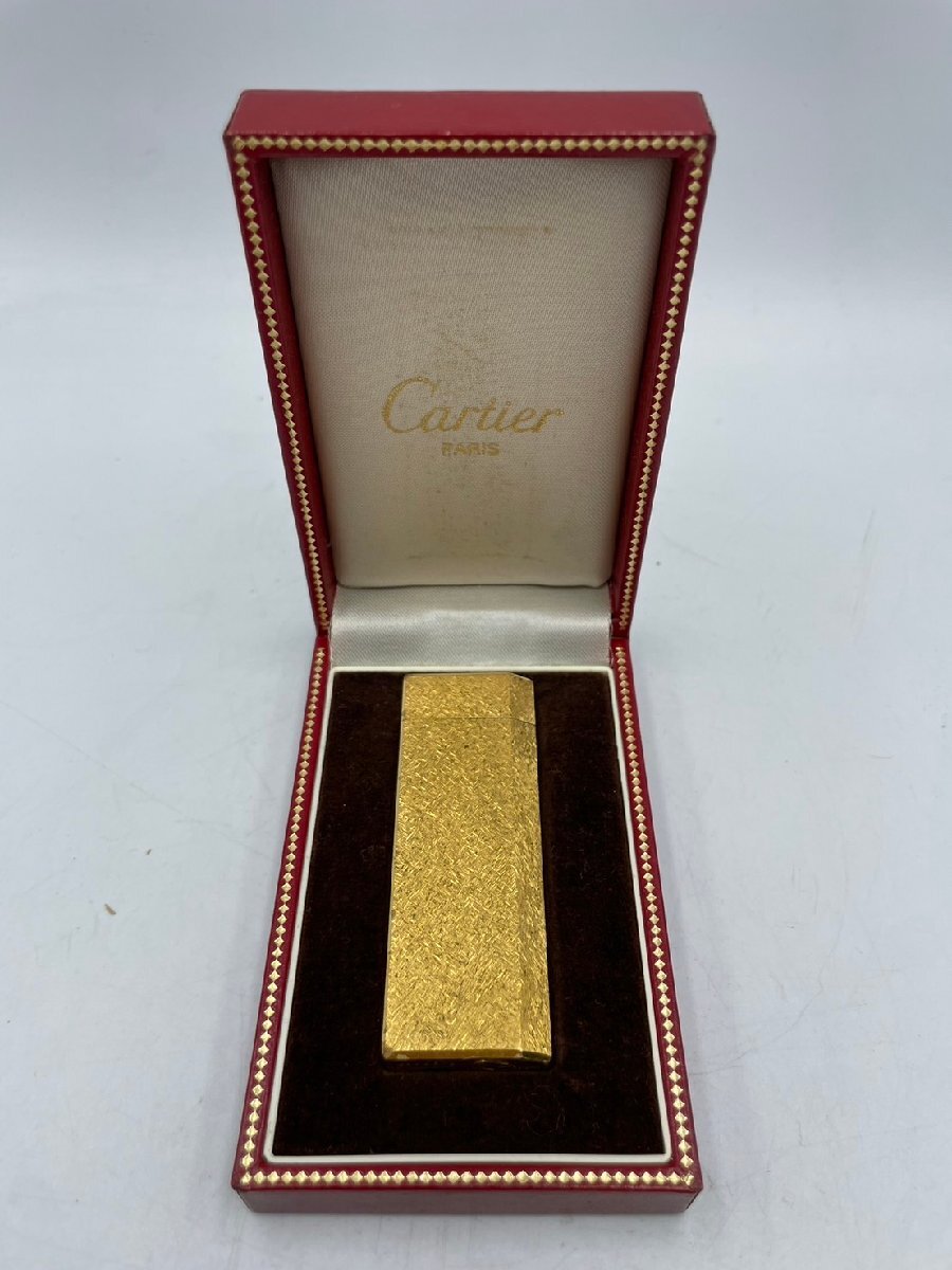 Cartier カルティエ ゴールドカラー ガスライター 五角形 ペンタゴン 動作保証なし m24421-2の画像2
