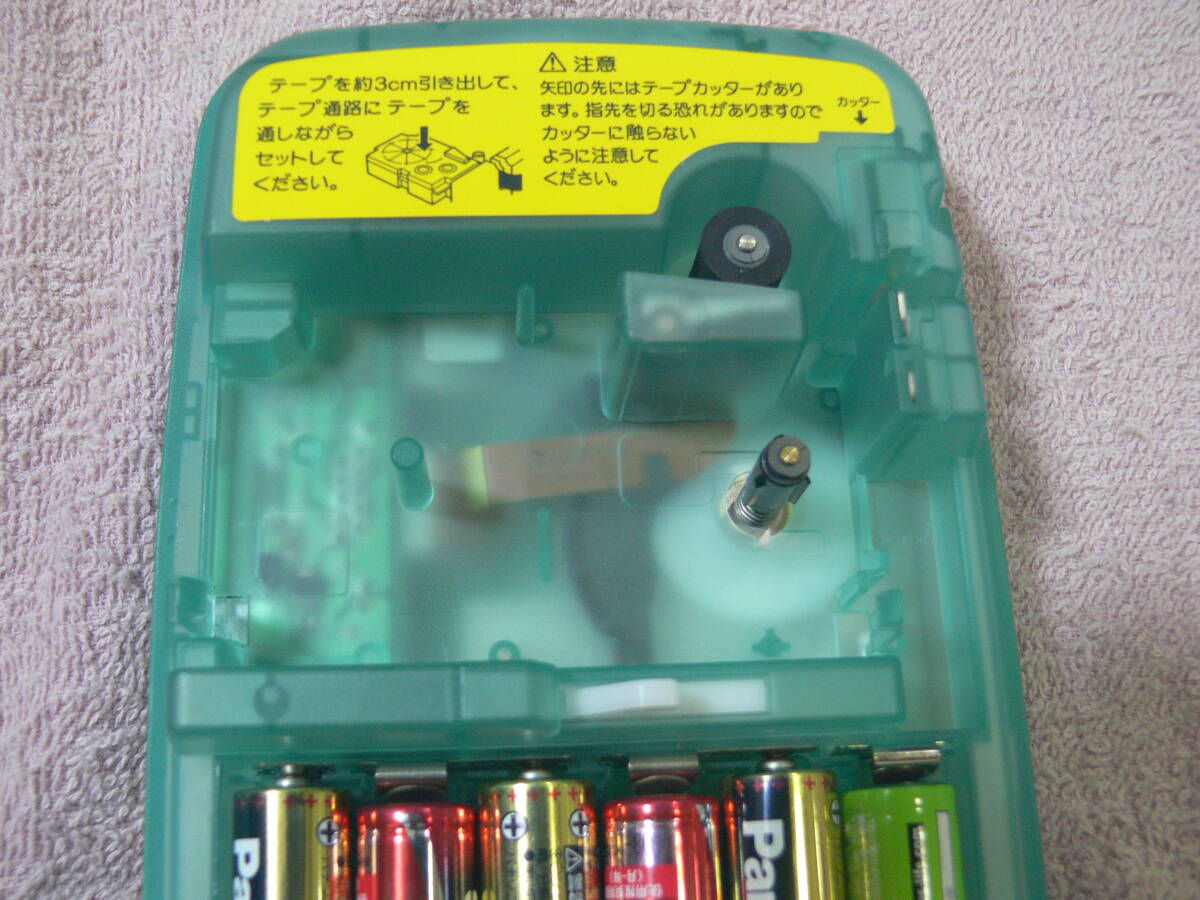 カシオラベルライターネームランドKL-P7乾電池で起動確認印刷出来ました　取扱説明書付き_画像6