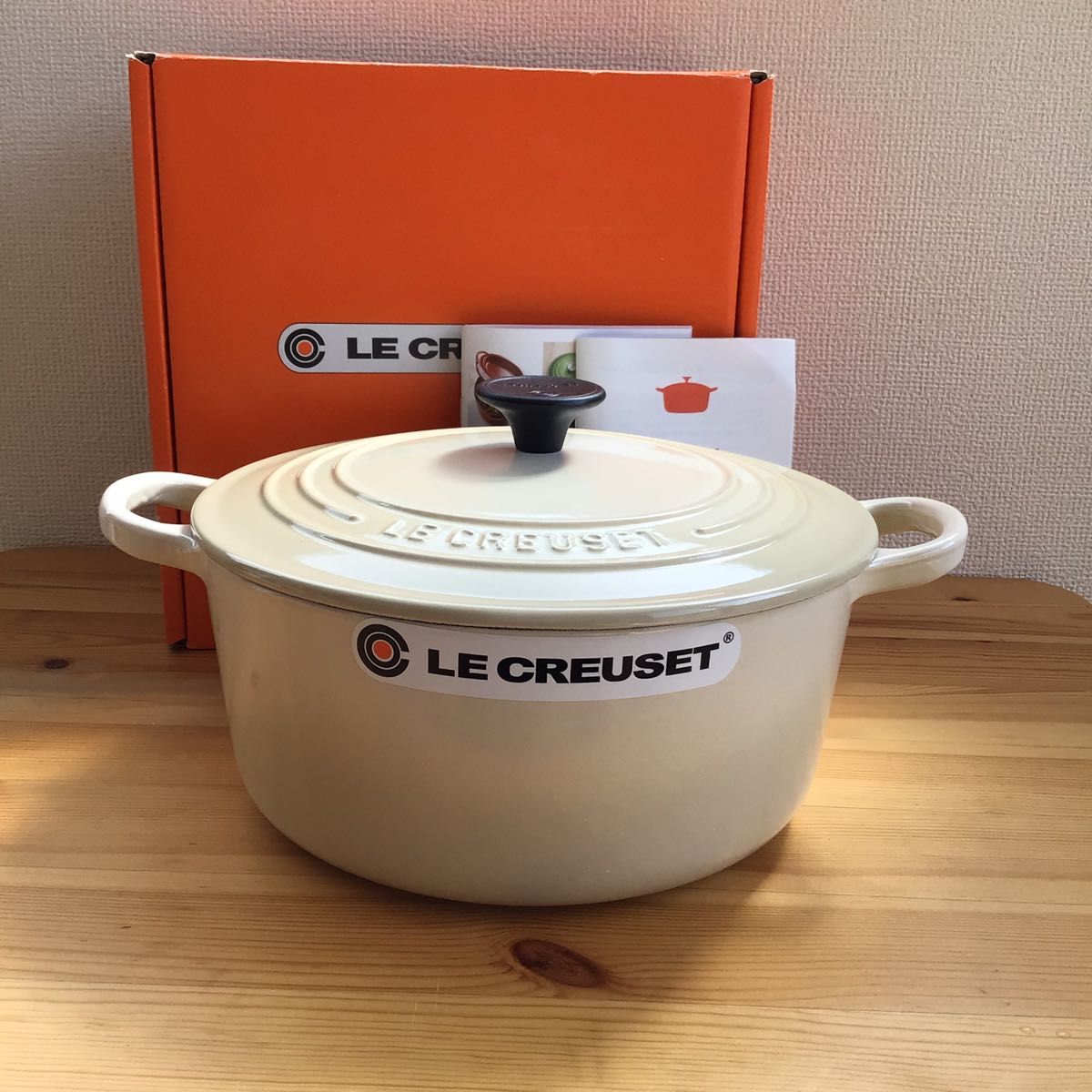 ルクルーゼ ココットロンド 22cm デューン 両手鍋 クリーム色 ルクルーゼ ココットロンド 22cm デューン 両手鍋 クリーム色