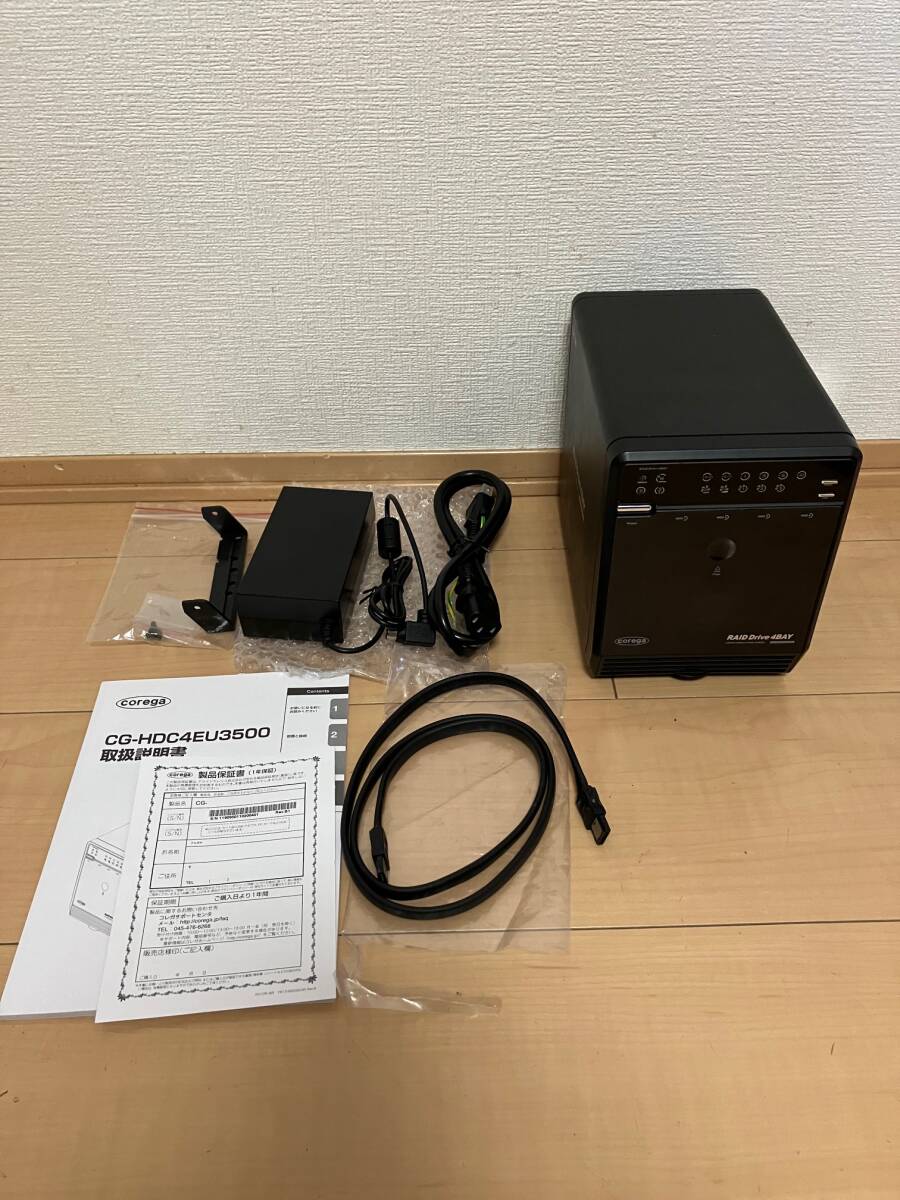 Corega 4BAY RAID CG-HDC4EU3500 HDDケース(中古)_画像1