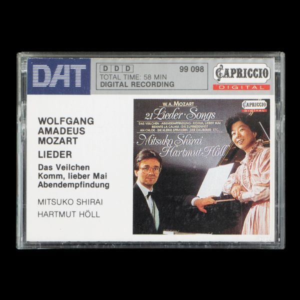 DAT モーツァルト歌曲集 白井光子 MOZART:LIEDER MITSUKO SHIRAI / HARMUT HOLLの画像2