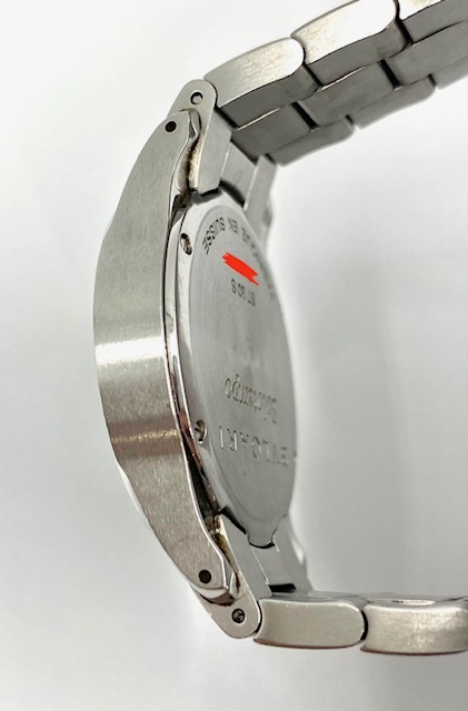 電池交換済 稼働品 BVLGARI ブルガリ クォーツ QZ ST30S solotempo ソロテンポ 黒文字盤 デイト レディース 腕時計 腕回り約14cm～14.5cm_画像9