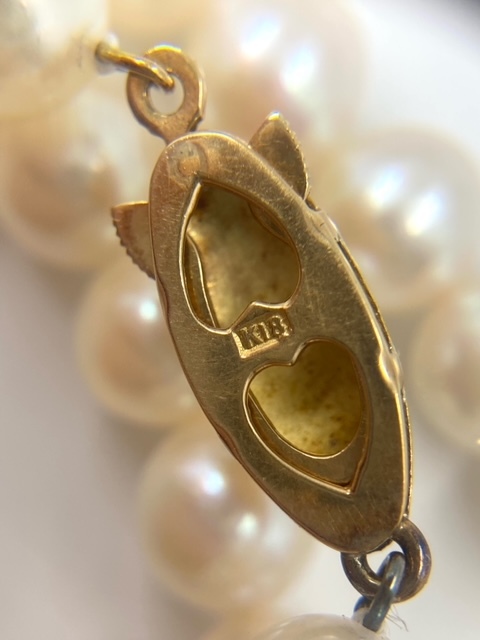 TASAKI 田崎真珠 タサキ 購入品 留金K18 本真珠 ロングネックレス パール パールネックレス 真珠ネックレス 重量約70.8g 159珠 保管品の画像8