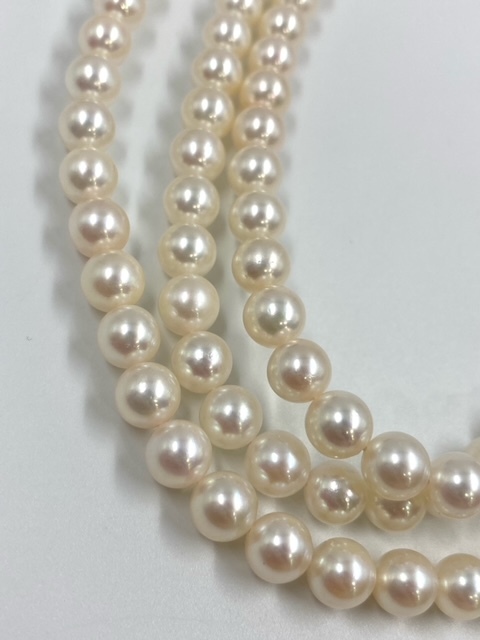 TASAKI 田崎真珠 タサキ 購入品 留金K18 本真珠 ロングネックレス パール パールネックレス 真珠ネックレス 重量約70.8g 159珠 保管品の画像2