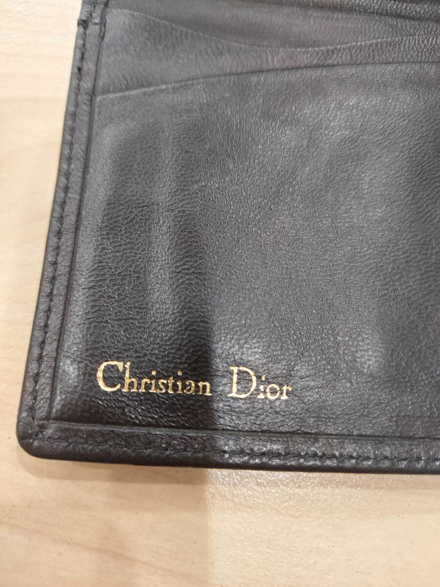 Christian Dior ディオール カードケース パスケース 名刺入れ 定期入れ 黒 ブラック 箱付きの画像8