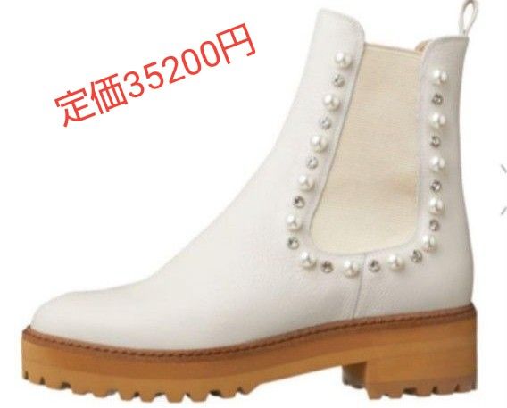 新品未使用】DIANA ダイアナ× chay パール付 サイドゴア 新品未使用】DIANA ダイアナ× chay パール付 サイドゴア