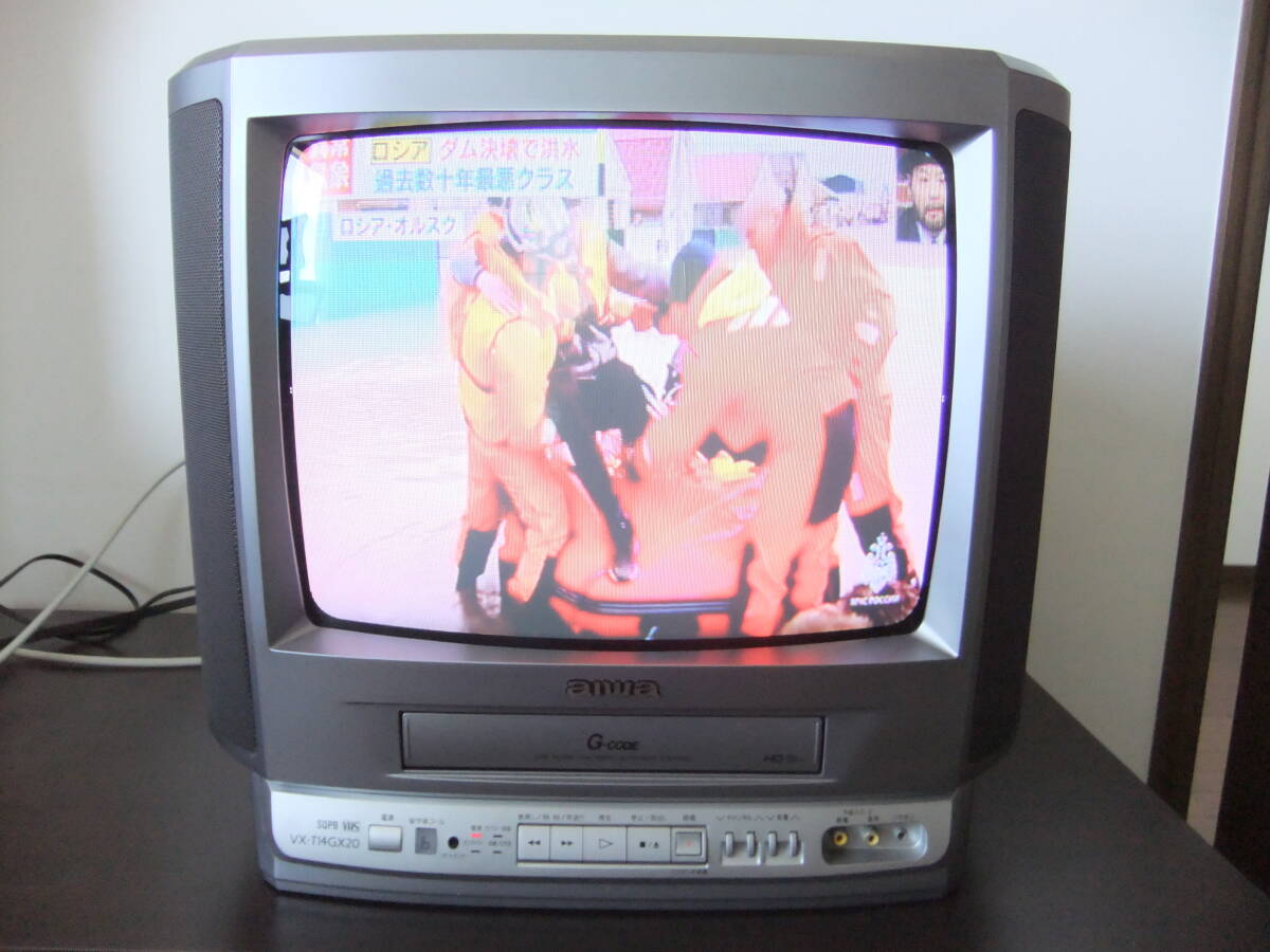 アイワ 14インチ ブラウン管 テレビデオ 品番 VX-T14GX20の画像1