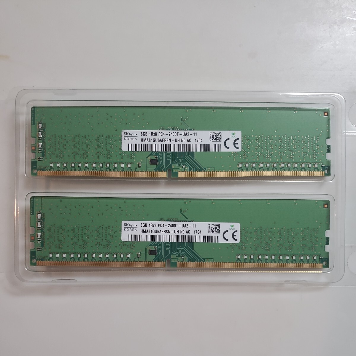 SKhynix デスクトップ用メモリ DDR4-19200 PC4-2400T 16GB (8GB×2枚) PC4-2400T-UA2-11_画像1