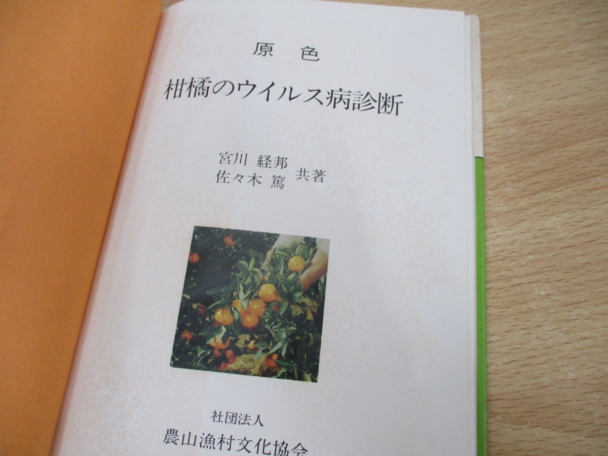 ●01)【同梱不可】原色 柑橘のウイルス病診断/宮川経邦/佐々木篤/農山漁村文化協会/昭和52年/Aの画像3