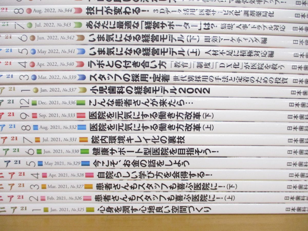 ■01)【同梱不可】アポロニア21 2021年-2023年 まとめ売り約25冊大量セット/日本歯科新聞社/診療/医療/デンタル/雑誌/バックナンバー/Aの画像2