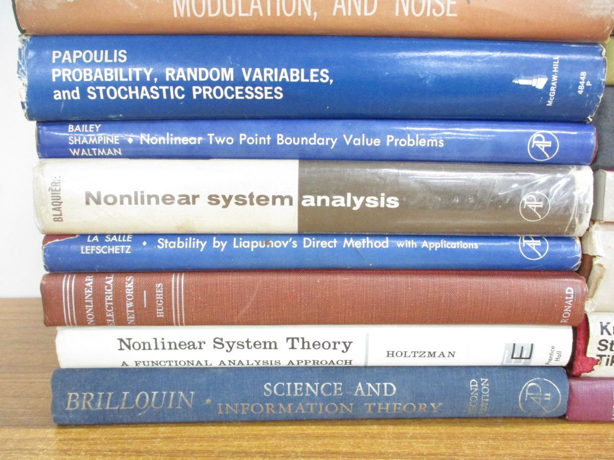 #01)[ including in a package un- possible ]. engineering relation book@ set sale approximately 20 pcs. large amount set / foreign book / physics / mathematics / non line shape system ../ information /.. dynamics / science / line shape system theory /A