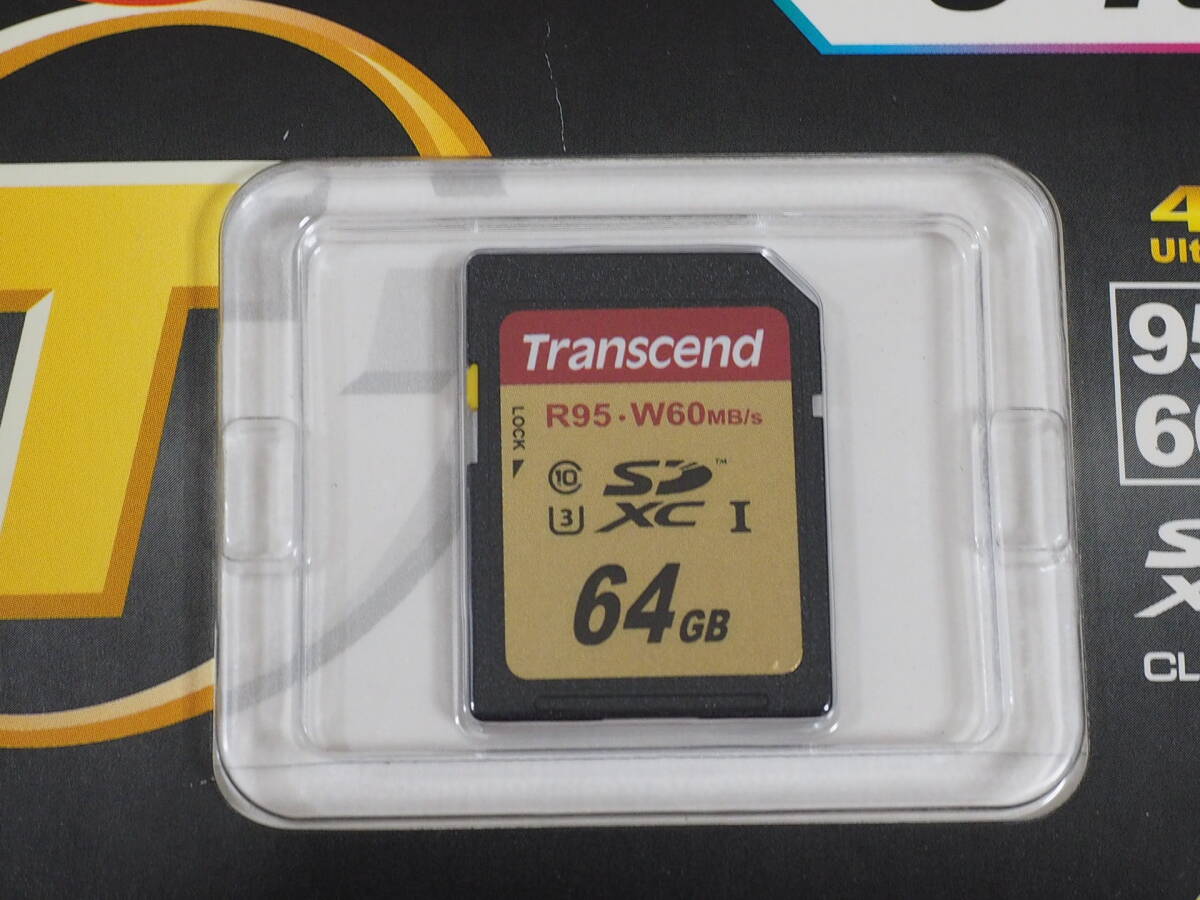 ◆小物550◆ SDXCカード 64GB (633×) Class10 UHS-I U3対応 TS64GSDU3 Transcend トランセンド 未開封・未使用品　～iiitomo～_画像5