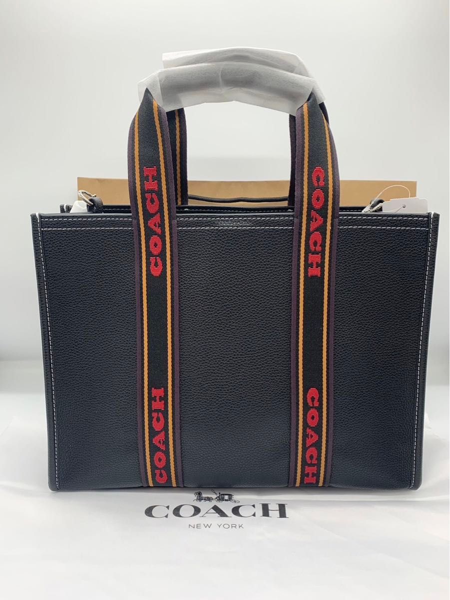 COACH コーチ　トートバッグ　スミストート　ブラック　アウトレット品