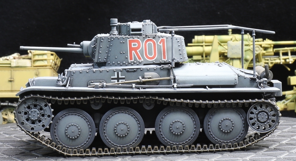 1/35 ドイツ軍 ３８ｔ軽戦車 指揮型 「Ｒ０１」 制作完成品の画像3