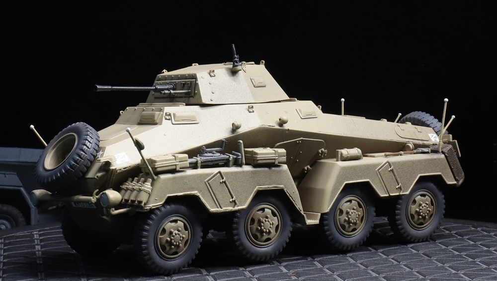 1/35 ドイツ軍 Sd.kfz234 ８輪重装甲車（武装強化Ｖer） 制作完成品_画像2