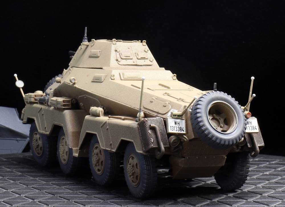 1/35 ドイツ軍 Sd.kfz234 ８輪重装甲車（武装強化Ｖer） 制作完成品_画像4