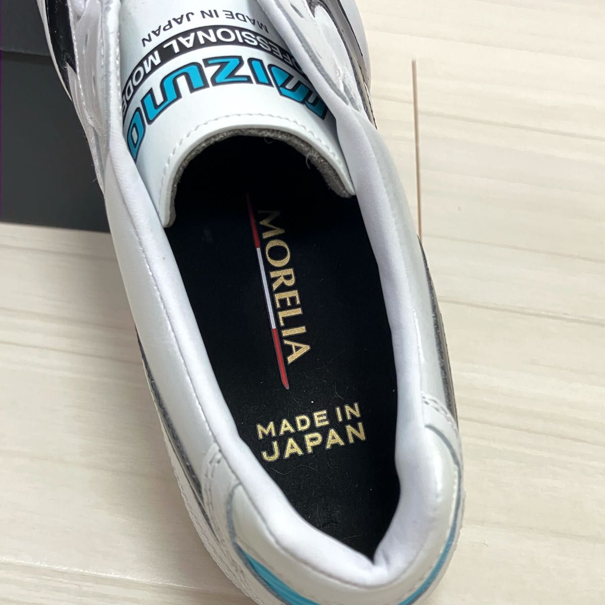 ★日本未発売カラー★ MIZUNO ミズノ モレリア2japan ジャパン 26.5cm 白黒水色 / サッカースパイク