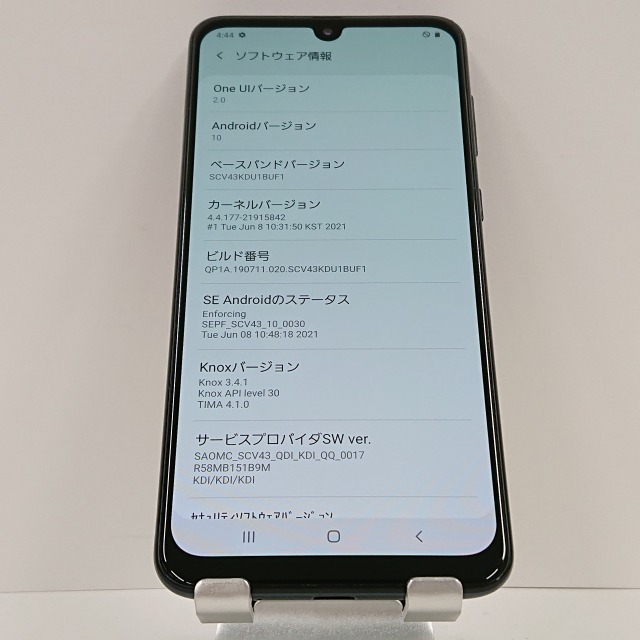 Galaxy A30 SCV43 au ブラック 送料無料 即決 本体 c03763_画像4