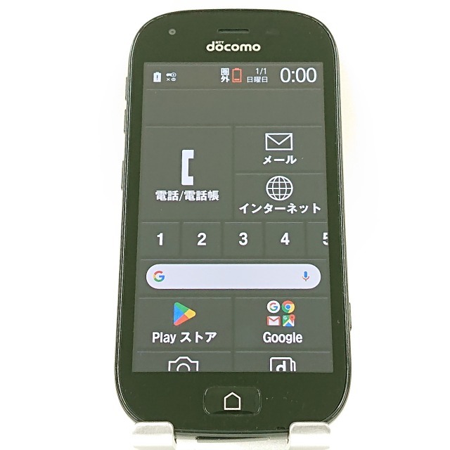 らくらくスマートフォン4 F-04J docomo ブラック 送料無料 即決 本体 c03827_画像1