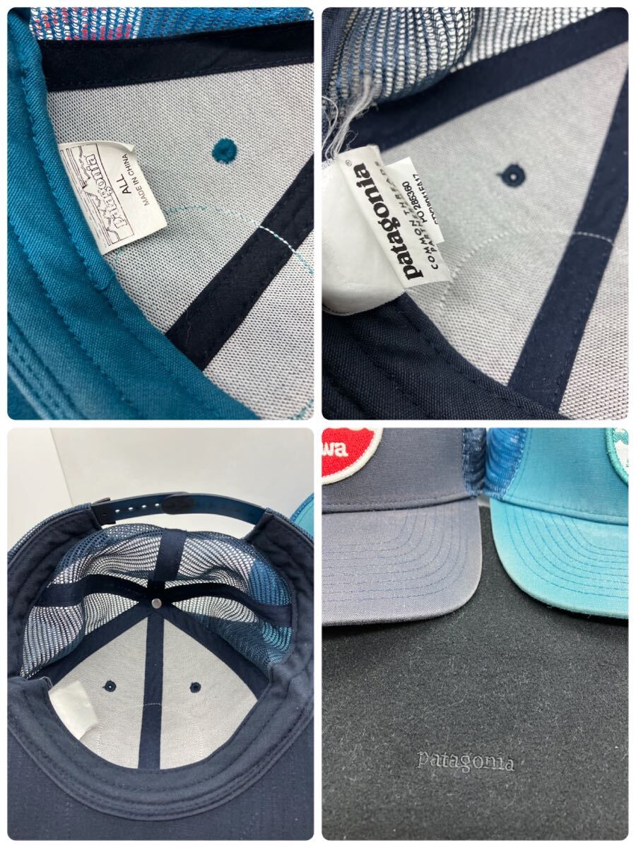 patagoniaパタゴニア 帽子 2点 フリースネックウォーマー1点 CAP メッシュキャップ 刺繍ワッペン の画像10