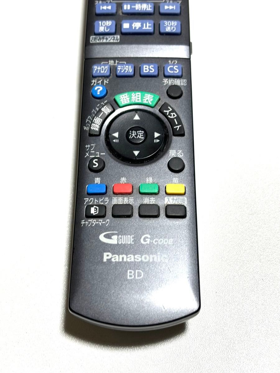 Panasonic BD用リモコン N2QAYB000346 動作品