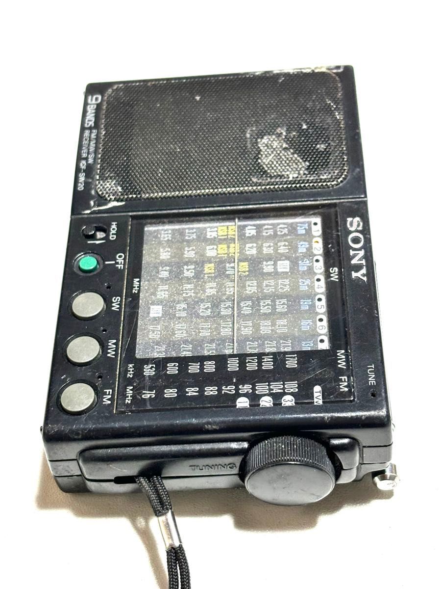 SONY FM/AM/SWラジオ ICF-SW20 動作品