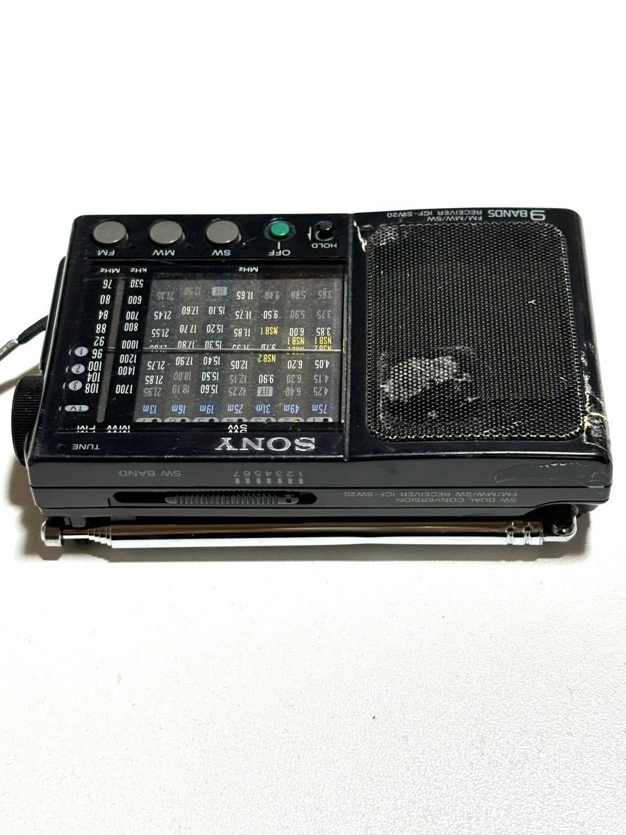 SONY FM/AM/SWラジオ ICF-SW20 動作品