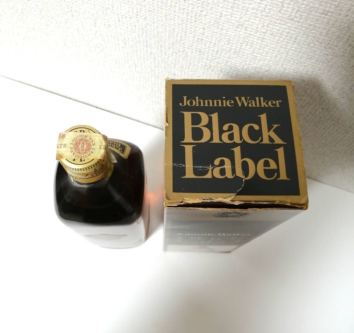 Johnnie Walker ジョニーウォーカー Black Label ブラックラベル 特級 4/5 QUART 86.8 PROOF 未開封 箱付きの画像7