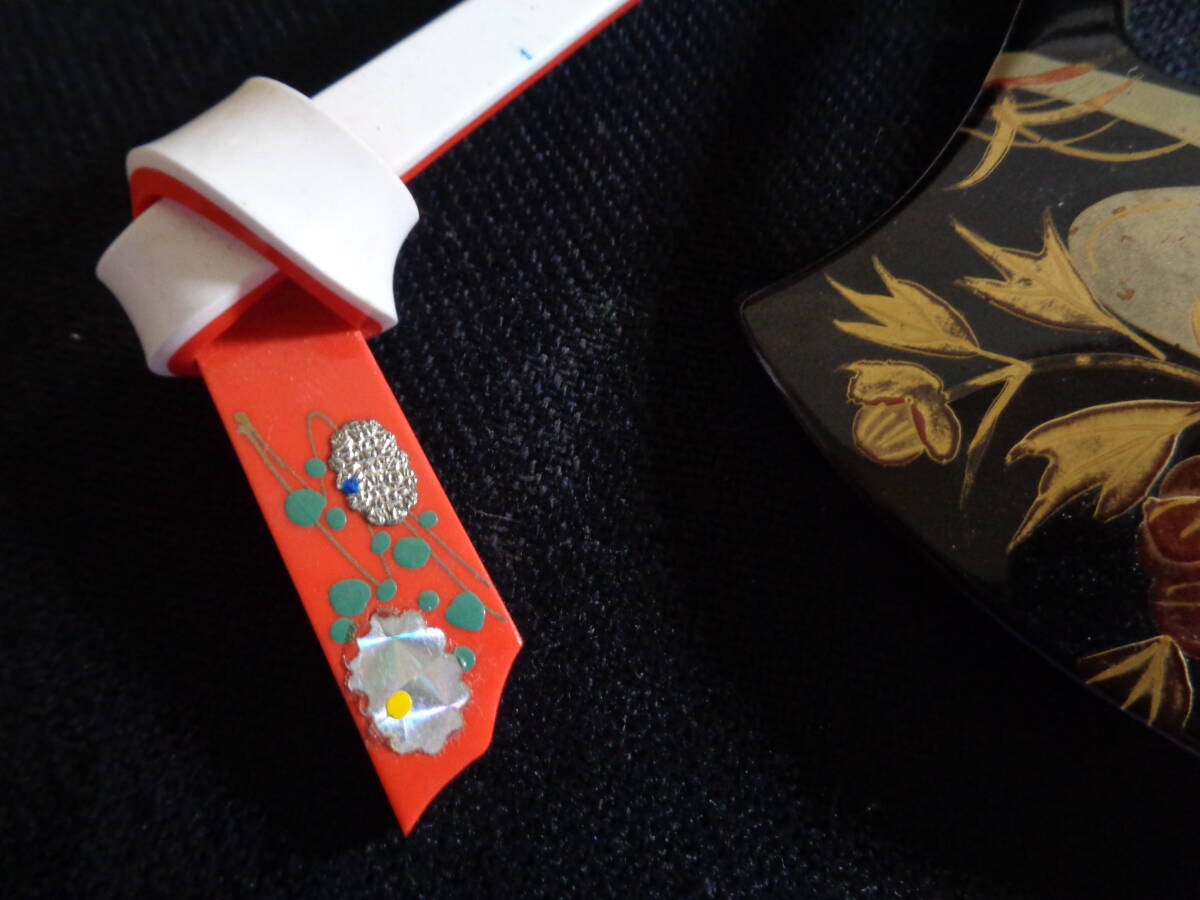 *100 jpy ~[ kimono small articles ] Kutani contains Japanese clothes / kimono / ornament obidome 5 point obi decoration 4 point ornamental hairpin 5 point 14 point set natural stone / ceramics / color stone / pearl *M-50