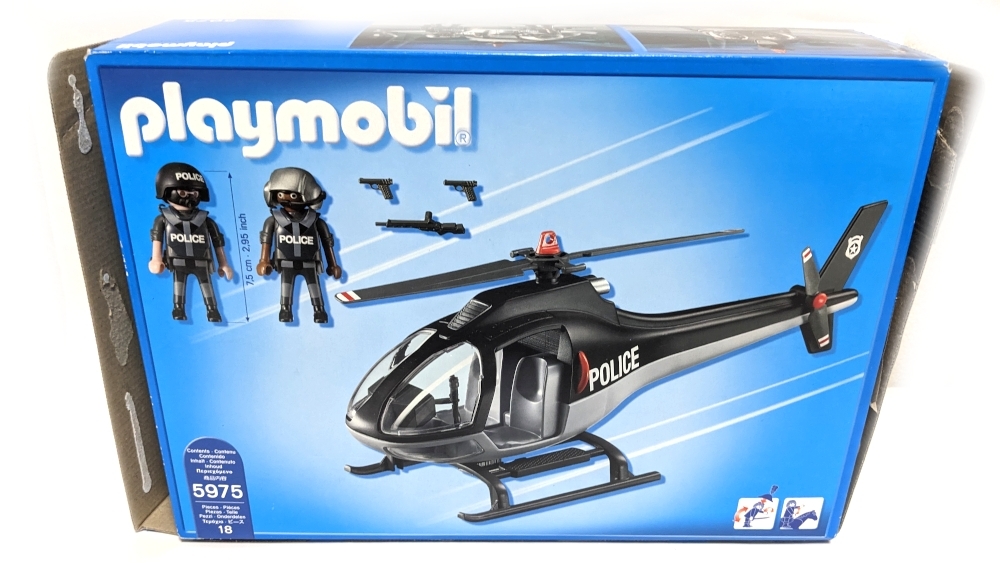 playmobil★プレイモービル★5975＋5186ドイツの警察とヘリコプターのセットの画像6