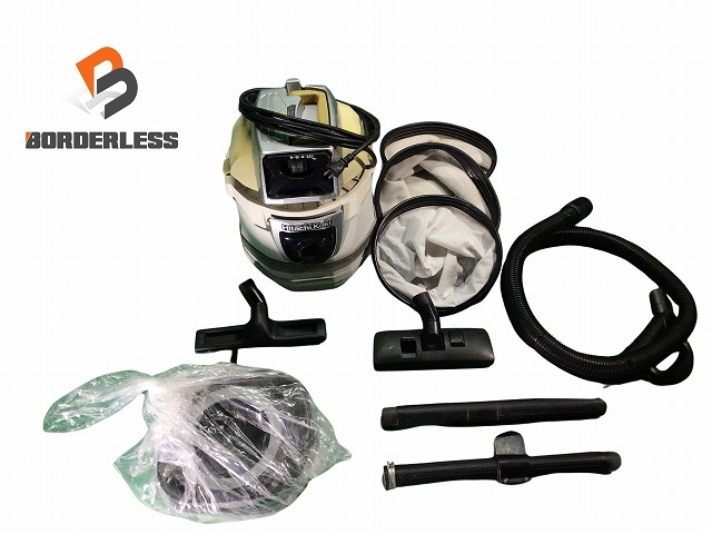 ☆中古品☆HITACHI 日立工機 電動工具用集じん機 RP35MSB ホース+パイプ+ノズル付 100V 乾湿両用 集塵機 掃除機 86286