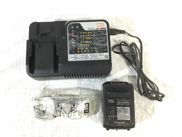 ☆中古品☆ MAX マックス 18V 充電式フィニッシュネイラ TJ-35FN1-BC/50A バッテリー1個(18V 5.0Ah)充電器+パーツ+ケース 大工道具 89299_画像10