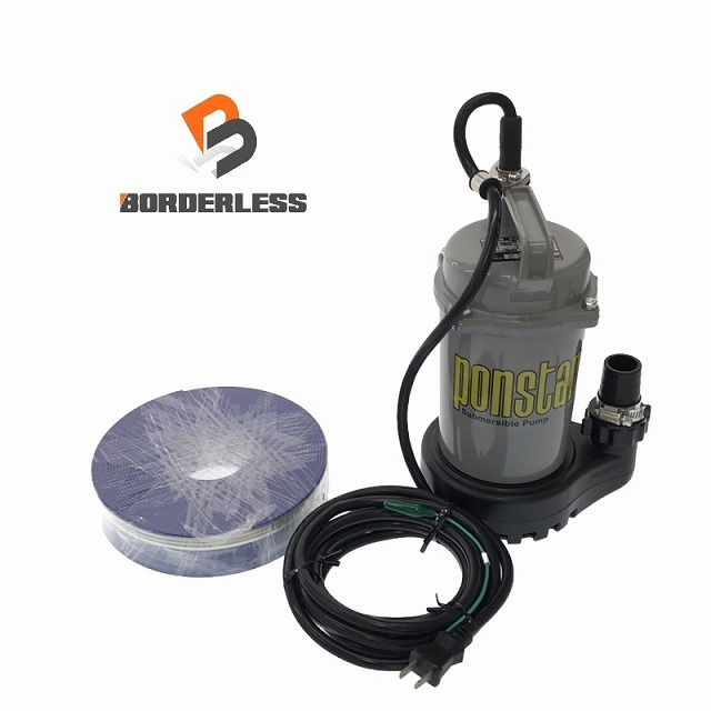 ☆美品☆KOSHIN コーシン 工進 簡易汚物用 水中ポンプ ポンスター PSK-63210-AAA-2 ホース付 100V 60Hz 汚物ポンプ 88069