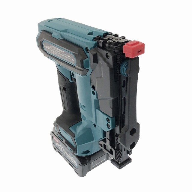 ☆未使用品☆ makita マキタ 40Vmax 充電式 タッカ ST001GRDX 青/ブルー バッテリー2個(2.5Ah) 充電器+ケース 88453_画像5