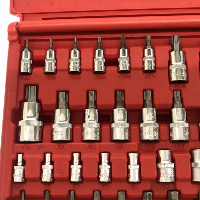 ☆中古品☆MACTOOLS マックツール マスター トルクスおよびヘックス ドライバーセット 50PC SMXVHT50B トルクスソケット 88903の画像8