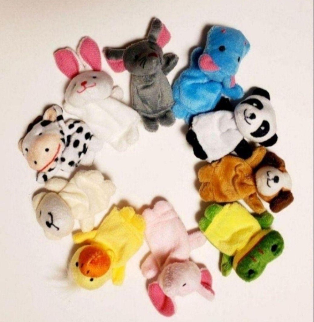 指人形 HANAKO 動物 １０点セット 知育玩具 読み聞かせ 保育 ハンドメイド 布製品の画像2