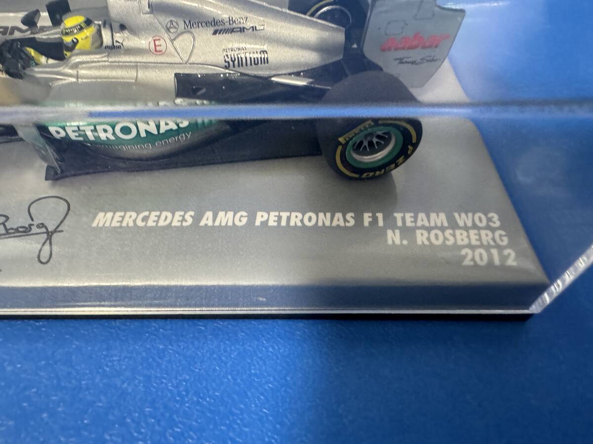 ミニチャンプス 1/43 メルセデス W03 N.ロズベルグ 2012 MINICHAMPS MERCEDES AMG PETRONAS F1 TEAM W03 N.ROSBERGの画像7