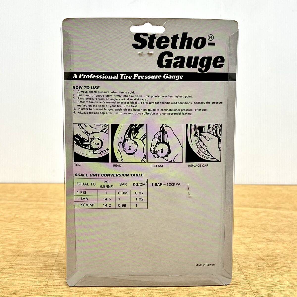 *STETHO air gauge Raver hose type tire empty atmospheric pressure { prompt decision * free shipping }