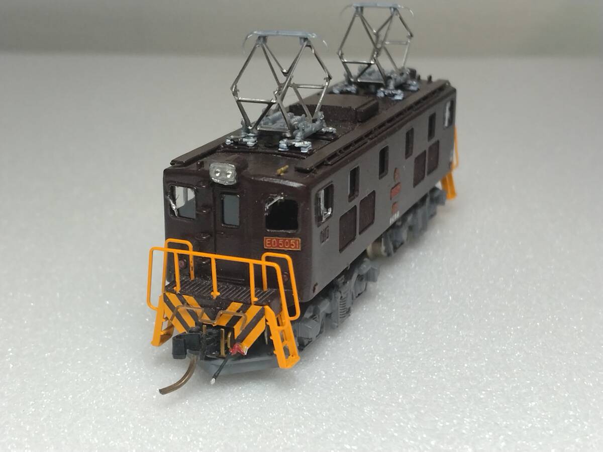 world industrial arts kit assembly goods higashi . railroad k il type electro- machine locomotive ED5051 (ED5010 kit modified )