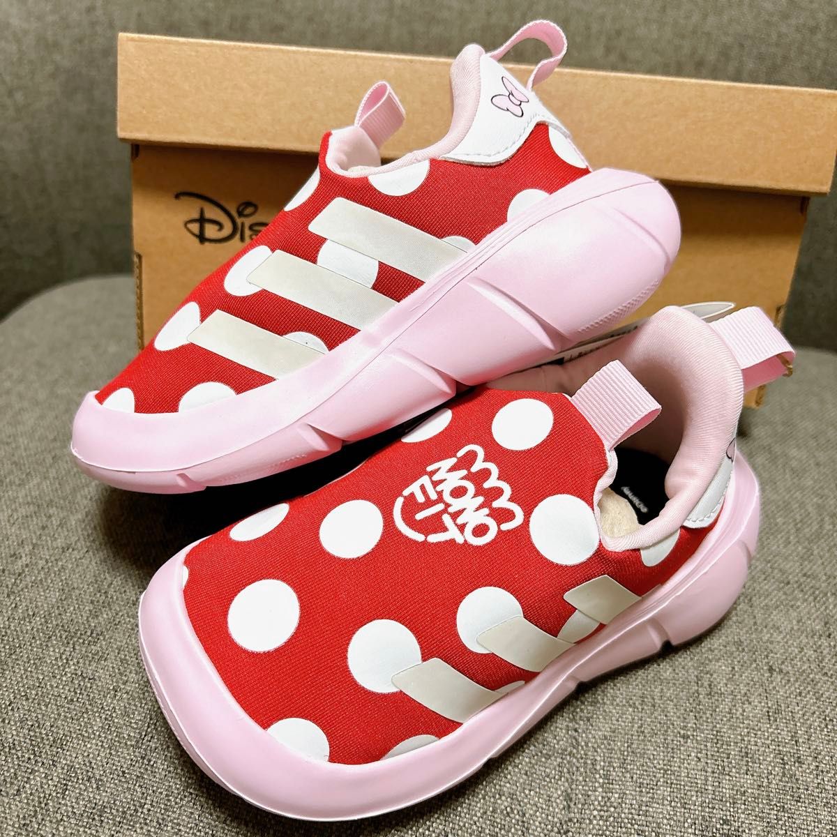 adidas×Disney ミニー コラボ キッズ スニーカー 14.0cm