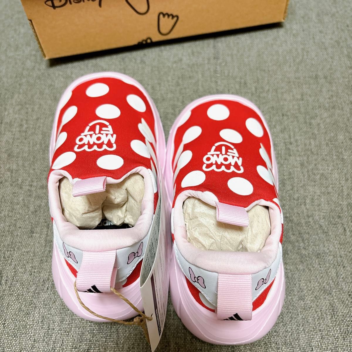 adidas×Disney ミニー コラボ キッズ スニーカー 14.0cm