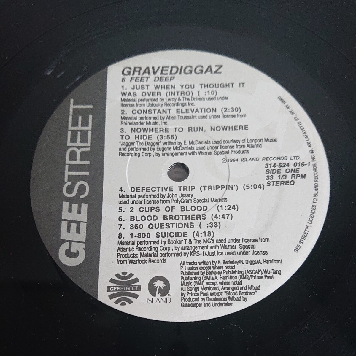 GRAVEDIGGAZ 6 FEET DEEP グレイヴディガズ US盤 の画像3