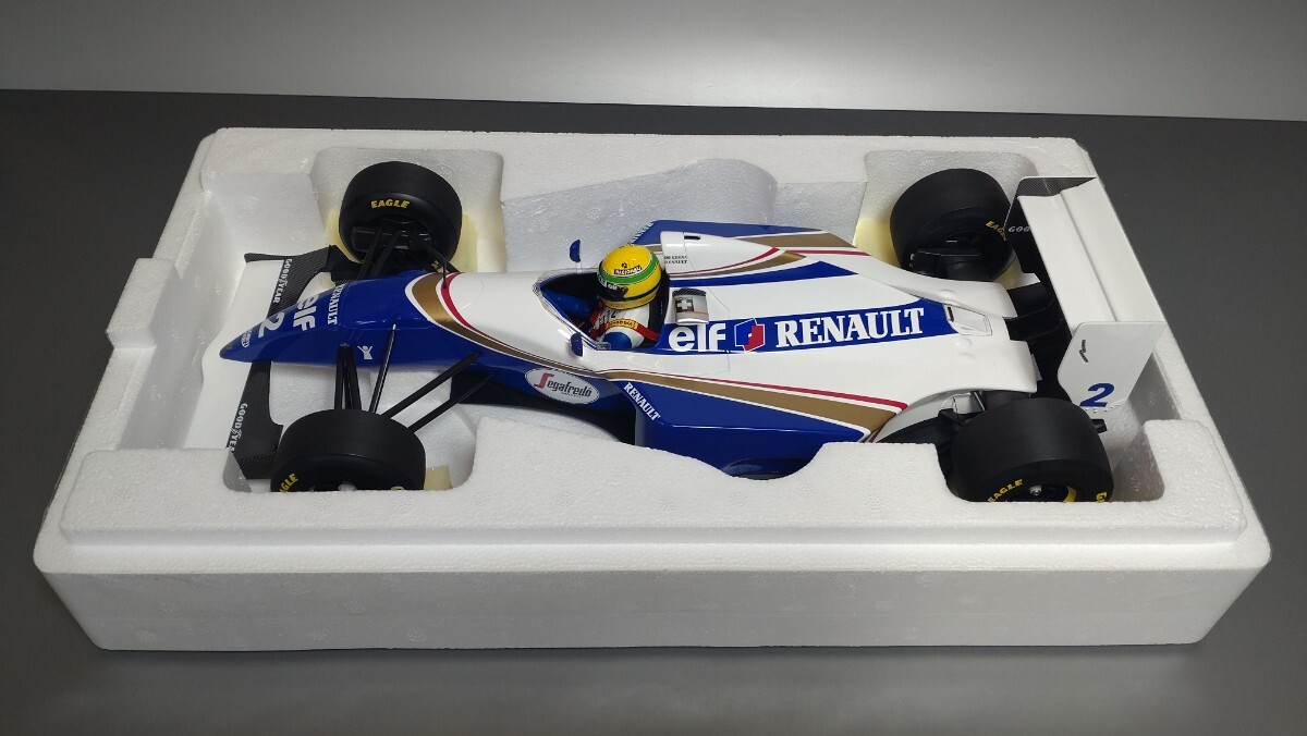 絶版希少 MINICHAMPS 1/12 ビック スケール ウィリアムズ ルノー FW16 アイルトン・セナ 1994年 サン マリノ GP 未展示品 ミニカーの画像1